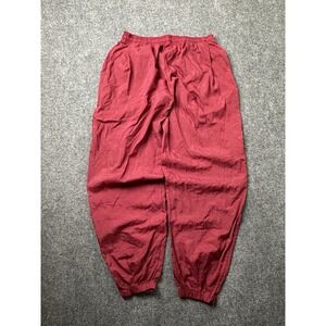 Mens Track 90s Nike Red Nylon Jogger Pants, Size XXL